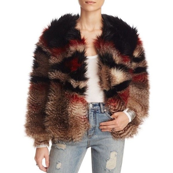 Free People Scarlet Faux Fur Jacket 